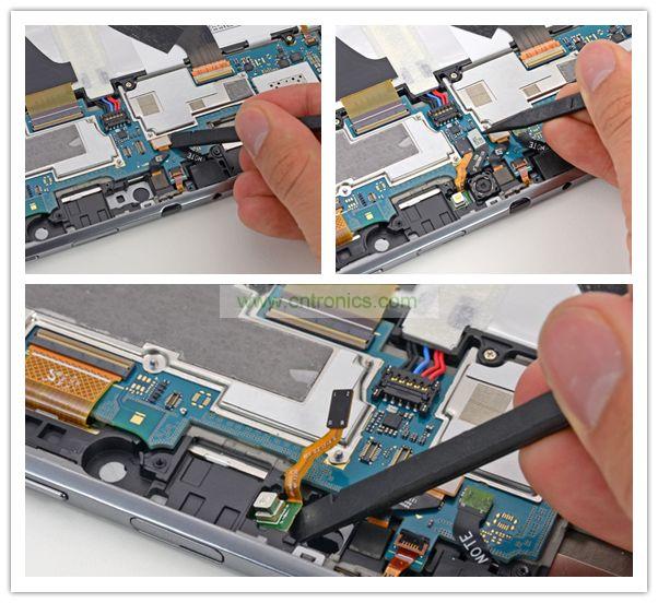 拆前置、后置攝像頭及閃光燈