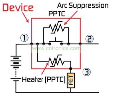圖2：最新代MHP-SA器件整合了一個(gè)第三端子，用于外部激活