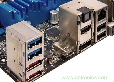 在高檔、新穎的主板，已經(jīng)開(kāi)始搭載Thunderbolt高速傳輸接口
