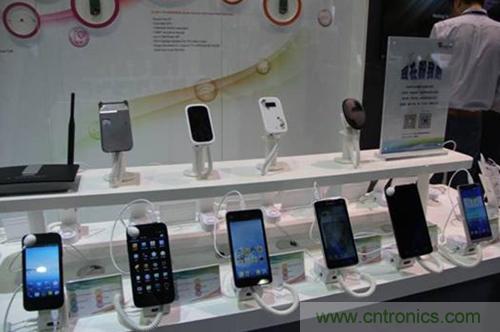 圖2：基于聯(lián)芯雙核/四核平臺的多款智能終端機型閃亮登場。