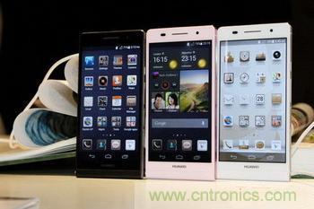 圖:華為最新發(fā)布的P6手機