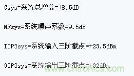 無(wú)源混頻器用于PCS和UMTS頻帶的典型參數(shù)