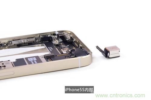 土豪金iPhone 5S拆解：內(nèi)部結(jié)構(gòu)升級(jí)，維修難度增加