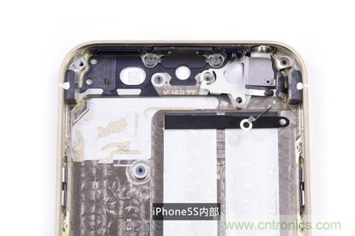 土豪金iPhone 5S拆解：內(nèi)部結(jié)構(gòu)升級(jí)，維修難度增加