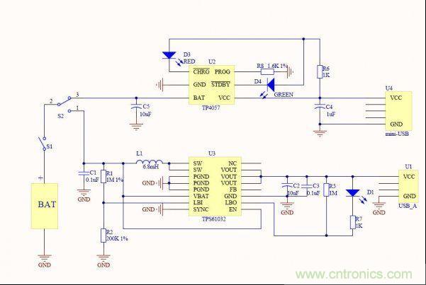 網(wǎng)友分享:一款移動電源電路設(shè)計