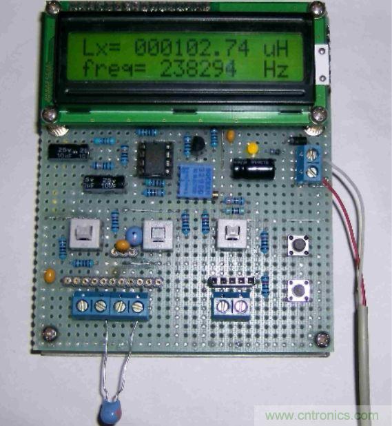 DIY集電容、電感和頻率為一體的測量儀器