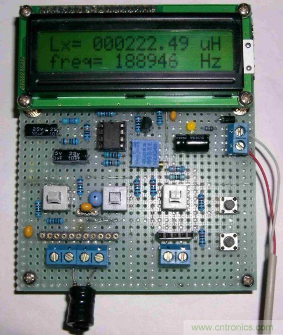 DIY集電容、電感和頻率為一體的測量儀器