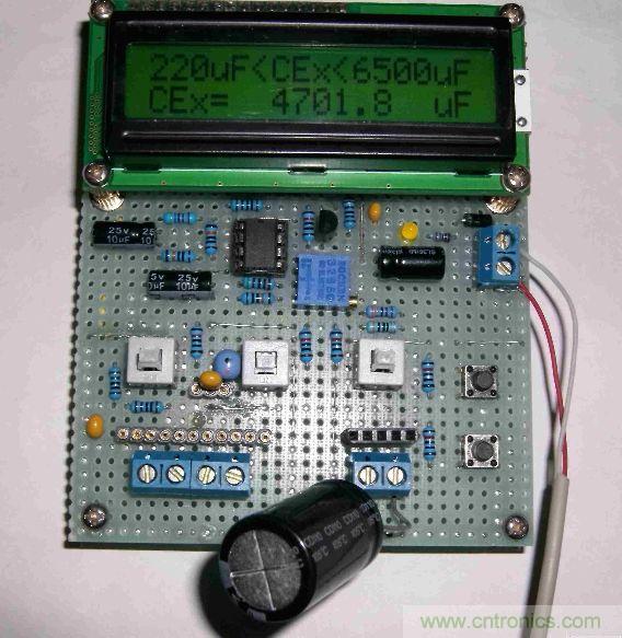 DIY集電容、電感和頻率為一體的測量儀器