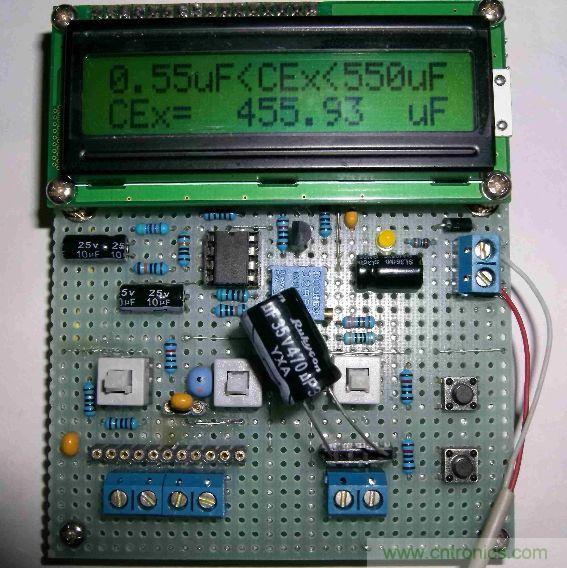 DIY集電容、電感和頻率為一體的測量儀器