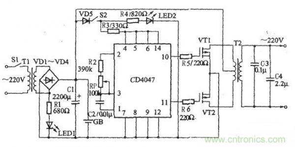 推薦:一款簡單的逆變電源電路設(shè)計方案