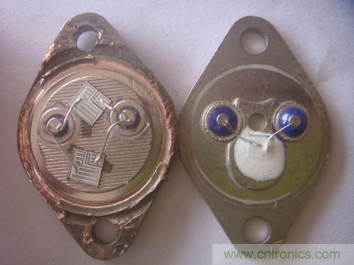 暴力拆解對(duì)比:進(jìn)口金封三極管VS國(guó)產(chǎn)金封三極管