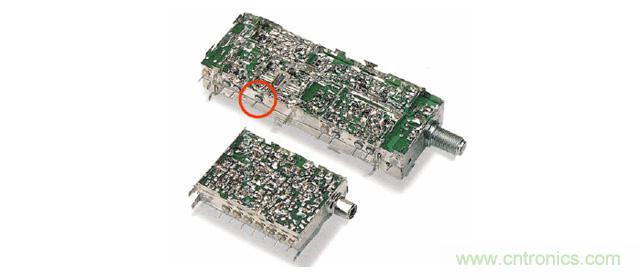 使用EMI靜噪濾波器(穿心電容)的電子調(diào)諧器示例