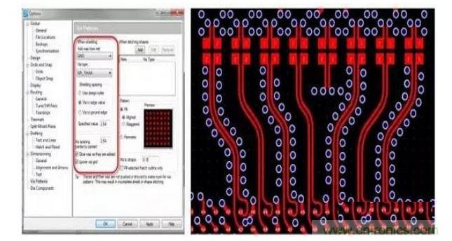 PCB 設(shè)計工具如果能夠控制共面波導(dǎo)和波導(dǎo)過孔的創(chuàng)建，將有助于顯著減少設(shè)計錯誤和縮短設(shè)計時間。