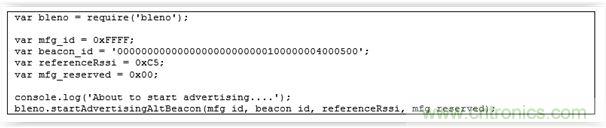 圖20 &ndash;AltBeacon node.js 應(yīng)用