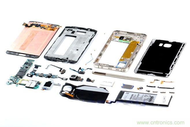 Galaxy Note5拆解，與S系列差距日漸模糊