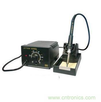 【導(dǎo)讀】電烙鐵作為電子工程師最常用的焊接工具，用好電烙鐵將會為我們的工作節(jié)省不少的時間。本文將通過準備工作、焊前處理、焊接技術(shù)對電烙鐵的使用進行詳細說明，當然還有非常關(guān)鍵的焊接技巧。  　　一、準備工作  　　1.新烙鐵使用前，應(yīng)用細砂紙將烙鐵頭打光亮，通電燒熱，蘸上松香后用烙鐵頭刃面接觸焊錫絲，使烙鐵頭上均勻地鍍上一層錫。這樣做，可以便于焊接和防止烙鐵頭表面氧化。舊的烙鐵頭如嚴重氧化而發(fā)黑，可用鋼挫挫去表層氧化物，使其露出金屬光澤后，重新鍍錫，才能使用。 1 　　電烙鐵要用220V交流電源，使用時要特別注意安全。應(yīng)認真做到以下幾點：  　　電烙鐵插頭最好使用三極插頭。要使外殼妥善接地。  　　使用前，應(yīng)認真檢查電源插頭、電源線有無損壞。并檢查烙鐵頭是否松動。  　　電烙鐵使用中，不能用力敲擊。要防止跌落。烙鐵頭上焊錫過多時，可用布擦掉。不可亂甩，以防燙傷他人。  　　焊接過程中，烙鐵不能到處亂放。不焊時，應(yīng)放在烙鐵架上。注意電源線不可搭在烙鐵頭上，以防燙壞絕緣層而發(fā)生事故。  　　使用結(jié)束后，應(yīng)及時切斷電源，拔下電源插頭。冷卻后，再將電烙鐵收回工具箱。  　　2、焊錫和助焊劑  　　焊接時，還需要焊錫和助焊劑。  　?。?）焊錫：焊接電子元件，一般采用有松香芯的焊錫絲。這種焊錫絲，熔點較低，而且內(nèi)含松香助焊劑，使用極為方便。  　?。?）助焊劑：常用的助焊劑是松香或松香水（將松香溶于酒精中）。使用助焊劑，可以幫助清除金屬表面的氧化物，利于焊接，又可保護烙鐵頭。焊接較大元件或?qū)Ь€時，也可采用焊錫膏。但它有一定腐蝕性，焊接后應(yīng)及時清除殘留物。  　　3、輔助工具  　　為了方便焊接操作常采用尖嘴鉗、偏口鉗、鑷子和小刀等做為輔助工具。應(yīng)學(xué)會正確使用這些工具。  　　尖嘴鉗 偏口鉗 鑷子 小刀 　　二、焊前處理  　　焊接前，應(yīng)對元件引腳或電路板的焊接部位進行焊前處理。  　　1、清除焊接部位的氧化層  　　可用斷鋸條制成小刀。刮去金屬引線表面的氧化層，使引腳露出金屬光澤。  　　印刷電路板可用細紗紙將銅箔打光后，涂上一層松香酒精溶液。  　　2、元件鍍錫  　　在刮凈的引線上鍍錫?？蓪⒁€蘸一下松香酒精溶液后，將帶錫的熱烙鐵頭壓在引線上，并轉(zhuǎn)動引線。即可使引線均勻地鍍上一層很薄的錫層。導(dǎo)線焊接前，應(yīng)將絕緣外皮剝?nèi)?，再?jīng)過上面兩項處理，才能正式焊接。若是多股金屬絲的導(dǎo)線，打光后應(yīng)先擰在一起，然后再鍍錫。  　　刮去氧化層 均勻鍍上一層錫 　　三、焊接技術(shù)  　　做好焊前處理之后，就可正式進行焊接。  　　1、焊接方法。  　　焊接 檢查 剪短  　?。?）右手持電烙鐵。左手用尖嘴鉗或鑷子夾持元件或?qū)Ь€。焊接前，電烙鐵要充分預(yù)熱。烙鐵頭刃面上要吃錫，即帶上一定量焊錫。  　?。?）將烙鐵頭刃面緊貼在焊點處。電烙鐵與水平面大約成60℃角。以便于熔化的錫從烙鐵頭上流到焊點上。烙鐵頭在焊點處停留的時間控制在2～3秒鐘。  　?。?）抬開烙鐵頭。左手仍持元件不動。待焊點處的錫冷卻凝固后，才可松開左手。  　?。?）用鑷子轉(zhuǎn)動引線，確認不松動，然后可用偏口鉗剪去多余的引線。  　　2、焊接質(zhì)量  　　焊接時，要保證每個焊點焊接牢固、接觸良好。要保證焊接質(zhì)量。  　　良好的焊點應(yīng)是錫點光亮，圓滑而無毛刺，錫量適中。錫和被焊物融合牢固。不應(yīng)有虛焊和假焊。  　　虛焊是焊點處只有少量錫焊住，造成接觸不良，時通時斷。假焊是指表面上好像焊住了，但實際上并沒有焊上，有時用手一拔，引線就可以從焊點中拔出。這兩種情況將給電子制作的調(diào)試和檢修帶來極大的困難。只有經(jīng)過大量的、認真的焊接實踐，才能避免這兩種情況。  　　焊接電路板時，一定要控制好時間。太長，電路板將被燒焦，或造成銅箔脫落。從電路板上拆卸元件時，可將電烙鐵頭貼在焊點上，待焊點上的錫熔化后，將元件拔出。  　　焊接時候助焊劑（松香和焊油）是關(guān)鍵，新鮮的松香和無腐蝕性的焊油可以幫助你很好的完成焊接，而且可以讓表面光潔漂亮，使用的時候可以多用點助焊劑  焊接技巧也是關(guān)鍵  　　在維修制作過程中，焊接工作是必不可少的。它不但要求將元件固定在電路板上，而且要求焊點必須牢固、圓滑，所以焊接技術(shù)的好壞直接影響到電子制作的成功與否，因此焊接技術(shù)是每一個電子制作愛好者必須掌握的基本功，現(xiàn)在將焊接的要點介紹一下：  　　1. 電烙鐵的選擇  　　電烙鐵的功率應(yīng)由焊接點的大小決定，焊點的面積大，焊點的散熱速度也快，所以選用的電烙鐵功率也應(yīng)該大些。一般電烙鐵的功率有20W 25W 30W 35W 50W 等等。選用30W左右的功率比較合適。  　　電烙鐵經(jīng)過長時間使用后，烙鐵頭部會生成一層氧化物，這時它就不容易吃錫，這時可以用銼刀銼掉氧化層，將烙鐵通電后等烙鐵頭部微熱時插入松香，涂上焊錫即可繼續(xù)使用，新買來的電烙鐵也必須先上錫然后才能使用。  　　2. 焊錫和助焊劑  　　選用低熔點的焊錫絲和沒有腐蝕性的助焊劑，比如松香，不宜采用工業(yè)焊錫和有腐蝕性的酸性焊油，最好采用含有松香的焊錫絲，使用起來非常方便。  　　3． 焊接方法  　　元件必須清潔和鍍錫，電子元件在保存中，由于空氣氧化的作用，元件引腳上附有一層氧化膜，同時還有其它污垢，焊接前可用小刀刮掉氧化膜，并且立即涂上一層焊錫（俗稱搪錫），然后再進行焊接。經(jīng)過上述處理后元件容易焊牢，不容易出現(xiàn)虛焊現(xiàn)象。 焊接的溫度和焊接的時間  　　焊接時應(yīng)使電烙鐵的溫度高于焊錫的溫度，但也不能太高，以烙鐵頭接觸松香剛剛冒煙為好。焊接時間太短，焊點的溫度過低，焊點融化不充分，焊點粗糙容易造成虛焊，反之焊接時間過長，焊錫容易流淌，并且容易使元件過熱損壞元件。  　　焊接點的上錫數(shù)量  　　焊接點上的焊錫數(shù)量不能太少，太少了焊接不牢，機械強度也太差。而太多容易造成外觀一大堆而內(nèi)部未接通。焊錫應(yīng)該剛好將焊接點上的元件引腳全部浸沒，輪廓隱約可見為好。  　　注意烙鐵和焊接點的位置  　　初學(xué)者在焊接時，一般將電烙鐵在焊接處來回移動或者用力擠壓，這種方法是錯誤的。正確的方法是用電烙鐵的搪錫面去接觸焊接點，這樣傳熱面積大，焊接速度快。  　　4.焊接后的檢查  　　焊接結(jié)束后必須檢查有無漏焊、虛焊以及由于焊錫流淌造成的元件短路。虛焊較難發(fā)現(xiàn)，可用鑷子夾住元件引腳輕輕拉動，如發(fā)現(xiàn)搖動應(yīng)立即補焊  　　電烙鐵的基本使用方法之二：  　　電烙鐵是電子焊接中最常用的工具，作用是將電能轉(zhuǎn)換成熱能對焊接點部位進行加熱焊接，其是否成功很大一部分是看對它的操控怎么樣了，因此某種角度上來說電烙鐵的使用依靠的是一種手法感覺。  　　一般來說，電烙鐵的功率越大，熱量越大，烙鐵頭的溫度也就越高。一般的晶體管、集成電路電子元器件焊接選用20W的內(nèi)熱式電烙鐵足夠了，功率過大容易燒壞元件，因為二極管、三極管結(jié)點溫度超過 200℃就會燒壞。但以搭棚焊為主的膽機制作中，電烙鐵功率要大些，可在35W-45W中選擇，甚至可以更大。  　　值得注意的是，線路焊接時，時間不能太長也不能太短，時間過長也容易損壞，而時間太短焊錫則不能充分融化，造成焊點不光滑不牢固，還可能產(chǎn)生虛焊，一般來說最恰當?shù)臅r間必須在1.5s～4s內(nèi)完成。  　　焊錫是一種易熔金屬，最常用的一般是焊錫絲。焊錫的作用是使元件引腳與印刷電路板的連接點連接在一起，焊錫的選擇對焊接質(zhì)量有很大的影響?，F(xiàn)在最常用的一般是含松香焊錫絲，但細分起來也頗有講究，其中真正不摻水份的含銀焊錫絲當然是上等品了。  　　另外值得一提的是吸錫器，其對于新手來說十分實用，初次使用電烙鐵總是容易將焊錫弄得到處都是，吸錫器則可以幫你把電路板上多余的焊錫處理掉。另外，吸錫器在拆除多腳集成電路器件時十分奏效有用，它能將焊點全部吸掉，而對于能熟練使用烙鐵的人來說就完全沒有必要了，用烙鐵完全可以代替其功能，將焊點熔掉就可以很容易的將元件取出。  　　焊接前，應(yīng)對元件引腳或電路板的焊接部位進行焊前處理。  　　清除焊接部位的氧化層----可用斷鋸條制成小刀，刮去金屬引線表面的氧化層，使引腳露出金屬光澤。印刷電路板可用細紗紙將銅箔打光后，涂上一層松香酒精溶液。  　　元件鍍錫----在刮凈的引線上鍍錫?？蓪⒁€蘸一下松香酒精溶液后，將帶錫的熱烙鐵頭壓在引線上，并轉(zhuǎn)動引線。即可使引線均勻地鍍上一層很薄的錫層。導(dǎo)線焊接前，應(yīng)將絕緣外皮剝?nèi)?，再?jīng)過上面兩項處理，才能正式焊接。若是多股金屬絲的導(dǎo)線，打光后應(yīng)先擰在一起，然后再鍍錫。  　　做好焊前處理之后，就可正式進行焊接∶  　?。?）右手持電烙鐵。左手用尖嘴鉗或鑷子夾持元件或?qū)Ь€。焊接前，電烙鐵要充分預(yù)熱。烙鐵頭刃面上要吃錫，即帶上一定量焊錫。  　?。?）將烙鐵頭刃面緊貼在焊點處。電烙鐵與水平面大約成60℃角。以便于熔化的錫從烙鐵頭上流到焊點上。烙鐵頭在焊點處停留的時間控制在2～3秒鐘。  　?。?）抬開烙鐵頭。左手仍持元件不動。待焊點處的錫冷卻凝固后，才可松開左手。  　?。?）用鑷子轉(zhuǎn)動引線，確認不松動，然后可用偏口鉗剪去多余的引線。  　　焊接質(zhì)量-----焊接時，要保證每個焊點焊接牢固、接觸良好。要保證焊接質(zhì)量，其典型特征是錫點光亮，圓滑而無毛刺，錫量適中。錫和被焊物融合牢固，不應(yīng)有虛焊和假焊。  　　虛焊是焊點處只有少量錫焊住，造成接觸不良，時通時斷。假焊是指表面上好像焊住了，但實際上并沒有焊上，有時用手一拔，引線就可以從焊點中拔出。  　　焊接電路板時，一定要控制好時間。太長，電路板將被燒焦，或造成銅箔脫落。從電路板上拆卸元件時，可將電烙鐵頭貼在焊點上，待焊點上的錫熔化后，將元件拔出。  　　如何拆換元件------其實拆換元件再簡單不過了，用吸焊器很容易就能完成，將元件管腳上的焊錫全部吸掉，這里告訴大家一個小訣竅，現(xiàn)在的電路板大多做工精細，焊錫使用很少，很難熔掉，那么我們可以加點焊錫在管腳上再去利用吸焊器就容易多了。  　　另一個方法就是前面提到的，直接使用電烙鐵熔掉焊錫，但這樣就存在不小的危險性，既要小心焊點沒完全被熔掉，又怕接觸的太久燒壞元件。常用的方法是在加溫的時候就用鑷子夾住元件外拉，當溫度達到時，元件就會被拉出，但切記不要太用力了，否則管腳斷在焊錫中就麻煩了。  　　當然，為保險起見，兩種方法結(jié)合起來使用是再好不過了，因為有時由于元件插孔太小，吸焊很難被吸干凈，此時撤走吸焊器就會粘住，故可以用電烙鐵加熱取掉。  　　焊接其實并沒那么可怕，或許對新手來說，初試比較難以掌握，然而練得多也就自然熟練了?？傊瑢τ谙矏蹌邮值陌l(fā)燒友來說，只要你多多實踐那么掌握其中的竅門是早晚的事。