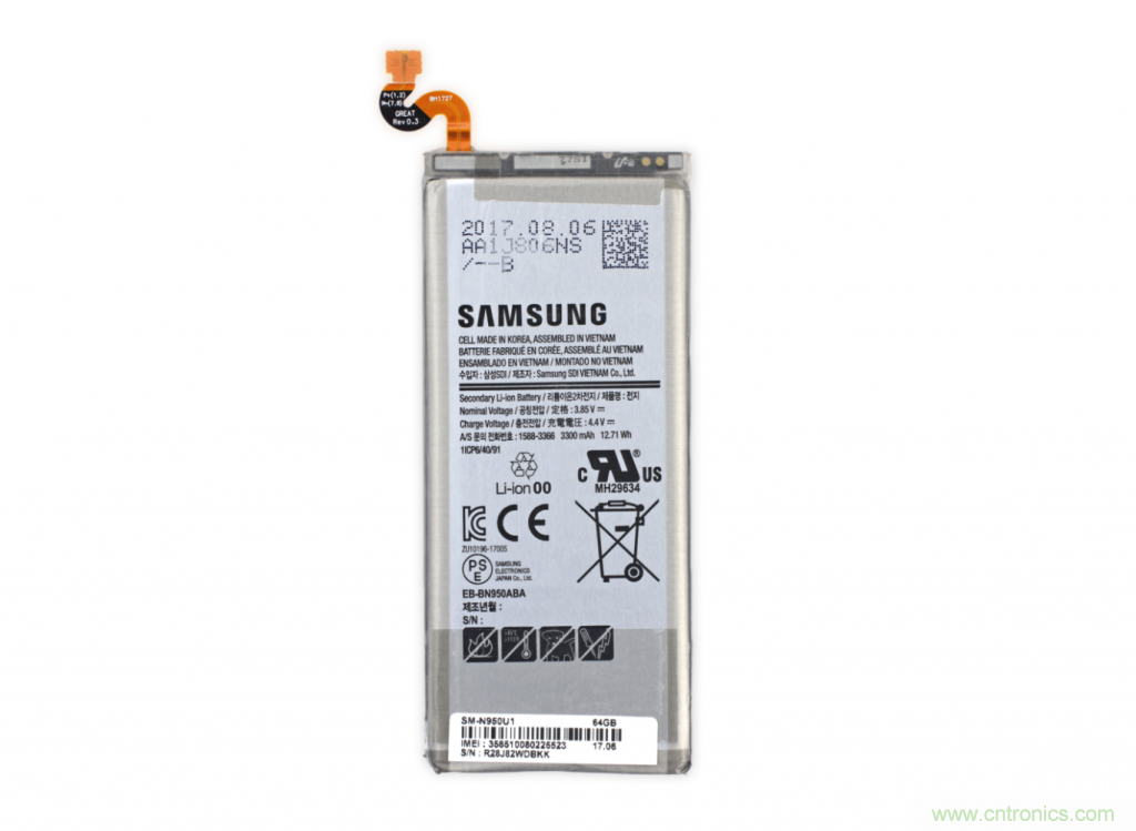 三星Note 8拆解，模塊化+分離式設(shè)計成趨勢？