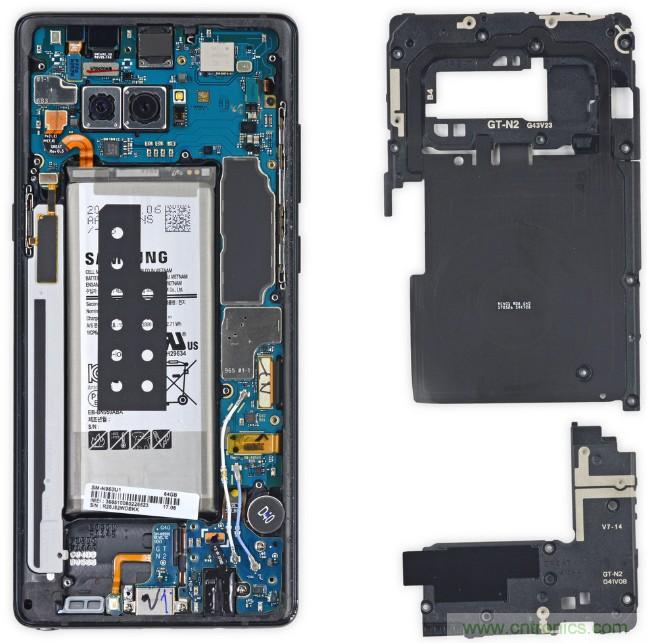 三星Note 8拆解，模塊化+分離式設(shè)計成趨勢？