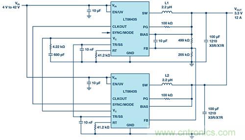 42 V、6 A（峰值7 A）、超低EMI輻射、高效率降壓型穩(wěn)壓器