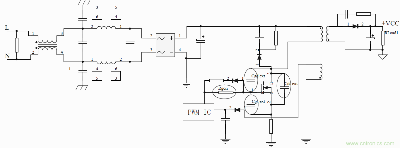 如何改善開(kāi)關(guān)電源電路的EMI特性？