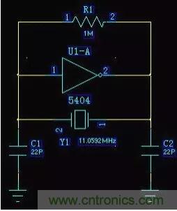 MCU振蕩電路晶體旁的22pF電容是干什么的？附圖分析