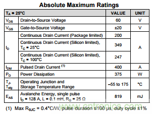 看懂MOSFET數(shù)據(jù)表，第3部分&mdash;連續(xù)電流額定值