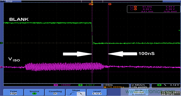 利用isoPower器件屏蔽電源，從而提高精度