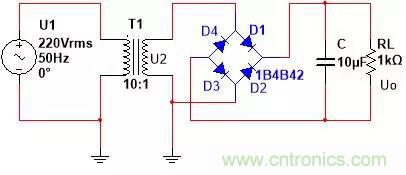 如何選擇單相橋式整流濾波電路中的電容電阻？