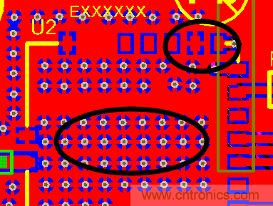 如何引腳接地十字焊盤(pán)，過(guò)孔完全接地?