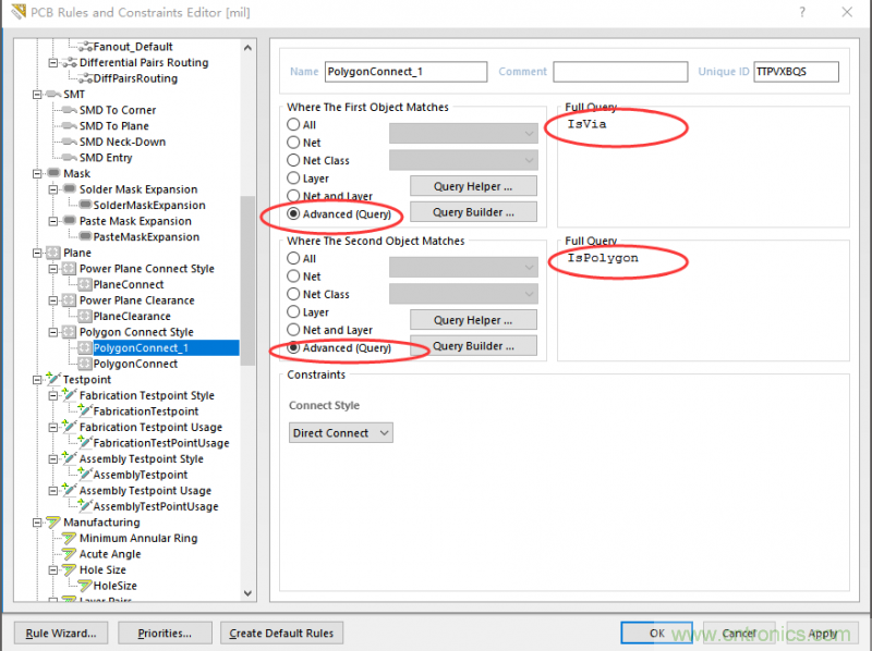 如何引腳接地十字焊盤(pán)，過(guò)孔完全接地?