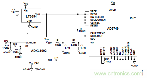 10kHz MEMS加速度計，提供4mA至20mA輸出，適合狀態(tài)監(jiān)控應(yīng)用