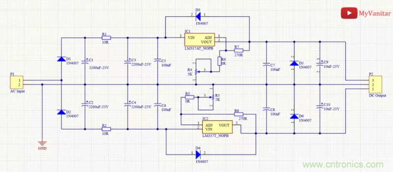 怎樣構(gòu)建可調(diào)線性AC-DC電源供用戶自由調(diào)節(jié)？