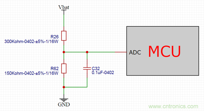 電池電壓偵測電路&ldquo;踩坑&rdquo;：分壓電阻的精度竟然是5%，不是1%