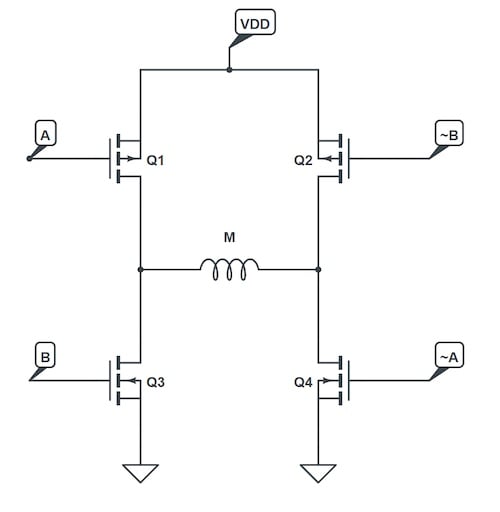 使用互補(bǔ)PWM、擊穿和死區(qū)時(shí)間的 H 橋直流電機(jī)控制