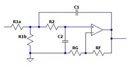 二階運算放大器的低通、帶通和高通濾波器設計
