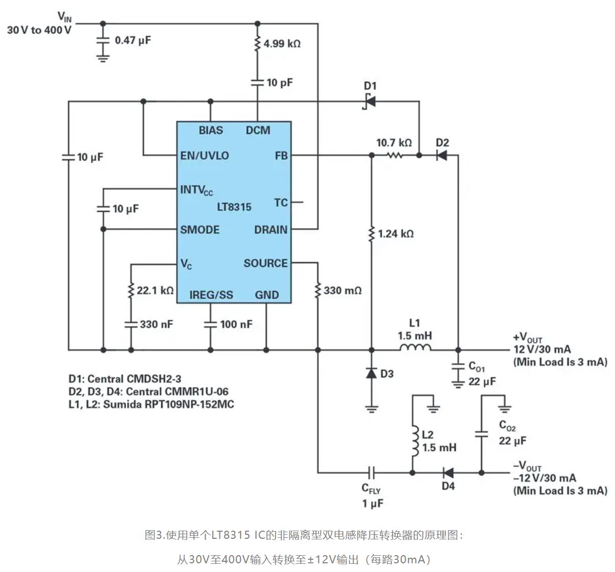 單個(gè)IC也能構(gòu)建緊湊、高效的雙極性穩(wěn)壓器