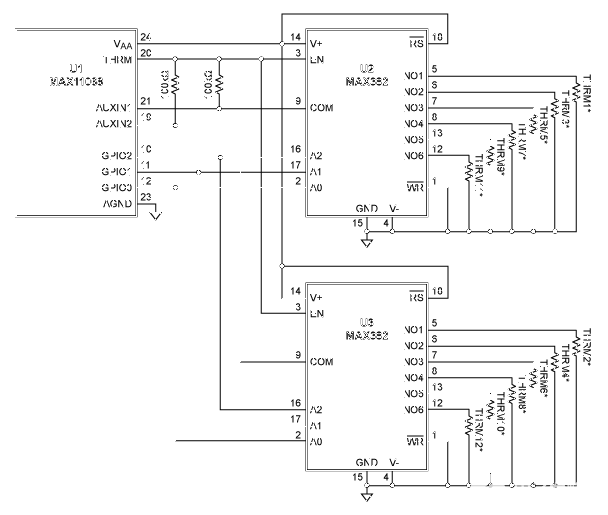 測量電池管理系統(tǒng)中的多個溫度，并節(jié)省電力