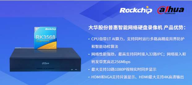 瑞芯微與大華股份聯(lián)合發(fā)布新一代NVR產(chǎn)品，助力安防后端市場智能化升級