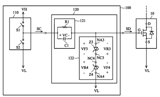 氮化鎵柵極驅(qū)動專利:RC負偏壓關斷專利技術之臺達電子篇 氮化鎵柵極驅(qū)動專利:RC負偏壓關斷專利技術之臺達電子篇
